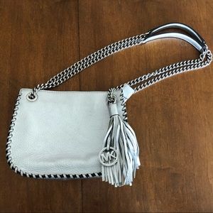 Michael Kors crossbody Chelsea metallic leather bag